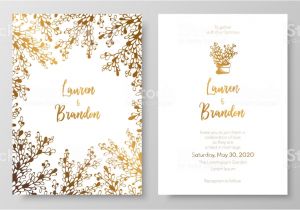 Wedding Invitation Templates Golden Gold Wedding Invitation Templates Gold Cards with Abstract