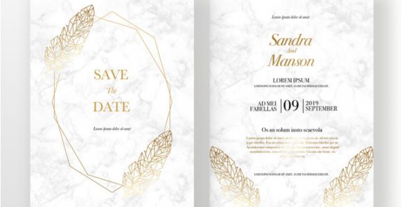 Wedding Invitation Templates Golden Golden Texture Wedding Invitation Template for Free