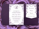 Wedding Invitation Templates Lilac Pocket Fold Wedding Invitations Kaitlyn Purple 89 Lilac