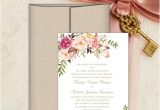 Wedding Invitation Templates Make Your Own Printable Wedding Invitation Romantic Blossoms Make Your