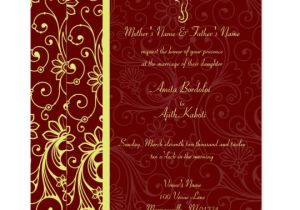 Wedding Invitation Templates Red and Gold Elegant Ganapati Red Gold Wedding Invitations Zazzle Com