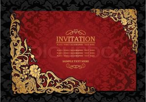 Wedding Invitation Templates Red and Gold Red and Gold Wedding Invitation Templates Google Search