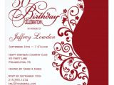 Wedding Invitation Templates Red and White Red White 50th Birthday Party Invitation Zazzle