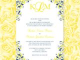 Wedding Invitation Templates Yellow Navy Blue Yellow Wedding Invitations Kaitlyn