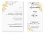 Wedding Invitation Templates Yellow Pocket Wedding Invitation Template Set Download