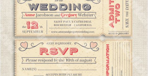 Wedding Invitation Ticket Template Vector Free Download 66 Ticket Invitation Templates Psd Vector Eps Ai