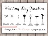 Wedding Invitation Timeline Template Custom Wedding Timeline 5×7 Digital File