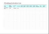 Wedding Invitation Tracker Template 5 Tracker Templates for Word Excel Word Document Templates
