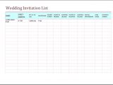 Wedding Invitation Tracker Template 5 Tracker Templates for Word Excel Word Document Templates