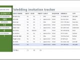 Wedding Invitation Tracker Template Wedding Invitation Tracker Template for Ms Excel Excel