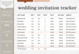 Wedding Invitation Tracker Template Wedding Invite Tracker Templates Awesome Works Great