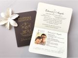 Wedding Invitation Unique Designs Philippines Philippines Wedding Passport Invitation Custom Paper Works