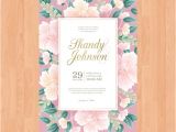 Wedding Invitation Vector Templates Free Download Floral Wedding Invitation Card Template Vector Free Download