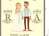 Wedding Invitation with Photos Of Couples Free Wedding Couple Groom and Bride Cartoon Wedding Invitation