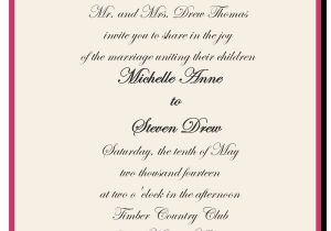 Wedding Invitation Wording Bride S Parents Hosting How to Choose the Best Wedding Invitations Wording