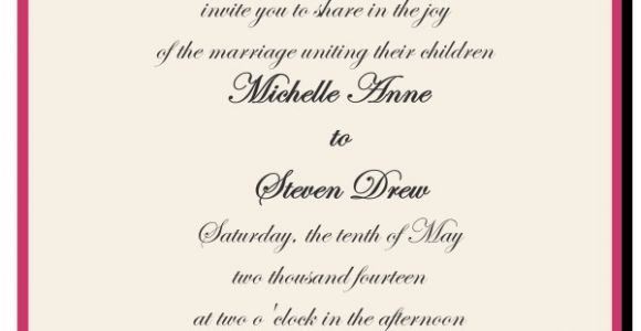 Wedding Invitation Wording Bride's Parents Hosting How to Choose the Best Wedding Invitations Wording