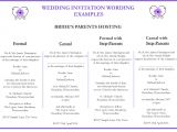 Wedding Invitation Wording Bride's Parents Hosting Wedding Invitation Wording Personalised Cards