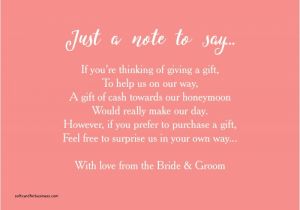 Wedding Invitation Wording Money Instead Of Gifts Wedding Invitation Elegant Wording for Wedding
