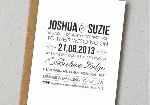 Wedding Invitation Working Rustic Style Wedding Invitation by Doodlelove