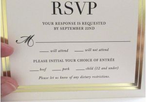 Wedding Invitations and Response Cards All In One Invitations with Rsvp Cards Best Of Customized Insert