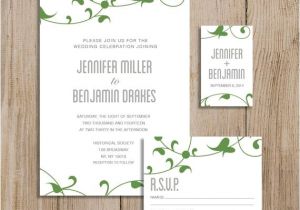 Wedding Invitations and Rsvp Packages Custom Wedding Invitation Package Printable Diy Rsvp Card