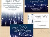 Wedding Invitations and Save the Dates Packages Midnight Blue Star Streamers Save the Date Invitation Rsvp