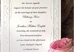 Wedding Invitations Catholic Wording Samples Catholic Wedding Invitation Wording Roman Portrait Simpl