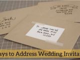 Wedding Invitations Etiquette Addressing Envelopes Wordings Etiquette Wedding Invitation Envelope Also