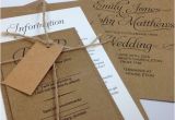 Wedding Invitations Etsy Uk Items Similar to Elegant Textured Recycled Kraft Wedding