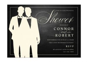 Wedding Invitations for Gay Couples Gay Couple Wedding Shower Invitation Chalkboard Zazzle