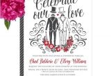 Wedding Invitations for Gay Couples Same Sex Gay Wedding Invitations Diy Printable or Printed