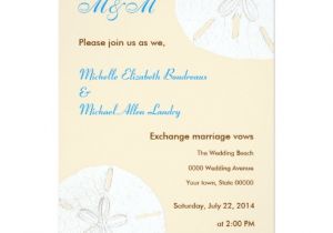 Wedding Invitations for Less Than A Dollar Sand Dollar Casual Wedding Invitations Zazzle