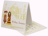 Wedding Invitations for Less Than A Dollar Traditional Taj Mahal Wedding Invite Sq15 0 85
