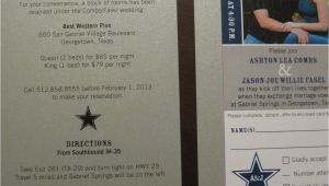 Wedding Invitations In Dallas Tx the Inviting Pear Photoblog Cowboys Ticket as Wedding