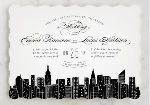 Wedding Invitations In Nyc Big City New York City Wedding Invitations by Hooray
