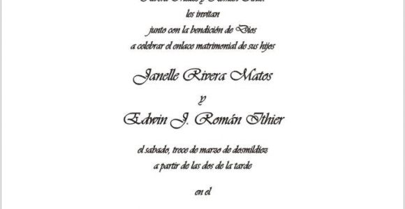 Wedding Invitations In Spanish Text Spanish Text Layout 12 Jpg 708 566 Invitations
