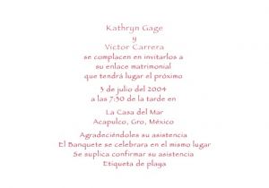Wedding Invitations In Spanish Wording Samples forevermore Customer Pages