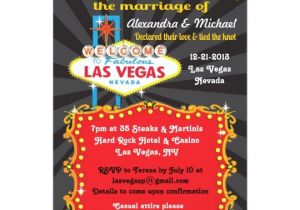 Wedding Invitations Las Vegas Nv Las Vegas Post Wedding Reception Invitations Zazzle