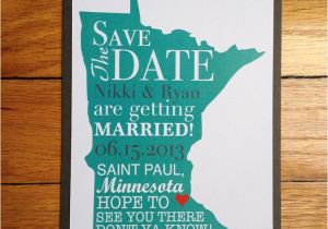 Wedding Invitations Stillwater Mn State themed Save the Date Minnesota Example 2 00 Via