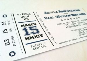 Wedding Invitations that Look Like Tickets Wedding Invitation Designed to Look Like A Ticket to A
