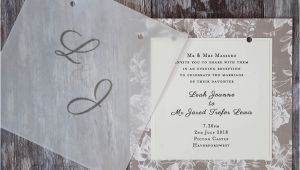 Wedding Invitations with Clear Overlay How to Make Gorgeous Vellum Wedding Stationery