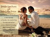 Wedding Invitations with Couples Picture the Beach Wedding Invitations