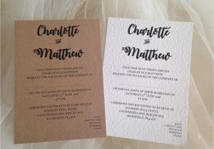 Wedding Invitations with Guest Names Printed Bride and Grooms Names Wedding Invitations Stationery