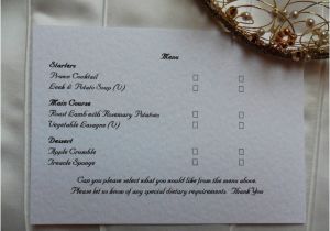 Wedding Invitations with Menu Choices Menu Rsvp Card On White Card Marriage Sc More