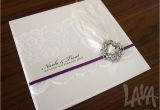 Wedding Invitations with Ribbon and Rhinestones Bling Wedding Invitations event Stationery and Diy