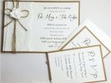 Wedding Invitations with Rsvp and Reception Cards Handmade Creative Rustic Lace Wedding Invitations A Set
