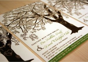 Wedding Invitations with Trees Grandfather Oak Tree Wedding Invitations Sample Customized