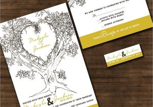Wedding Invitations with Trees Personalized Oak Tree Wedding Invitation Sample Packet