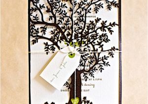 Wedding Invitations with Trees Wedding Invitations with St Gertrude Tree Laser Cut Design