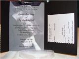 Wedding Invitations with Vellum Overlay Items Similar to Pocketfold Wedding Invitation with